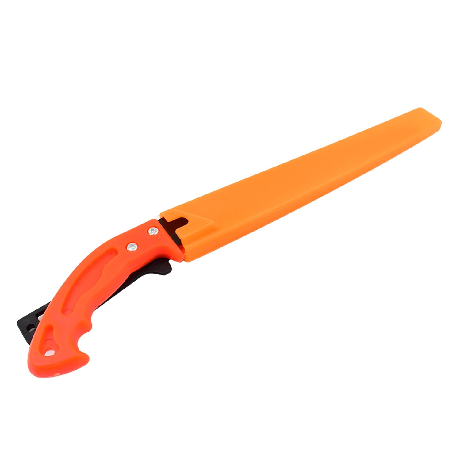 The versatile hand pruning saw with its ergonomic handle, ready for gardening tasks.