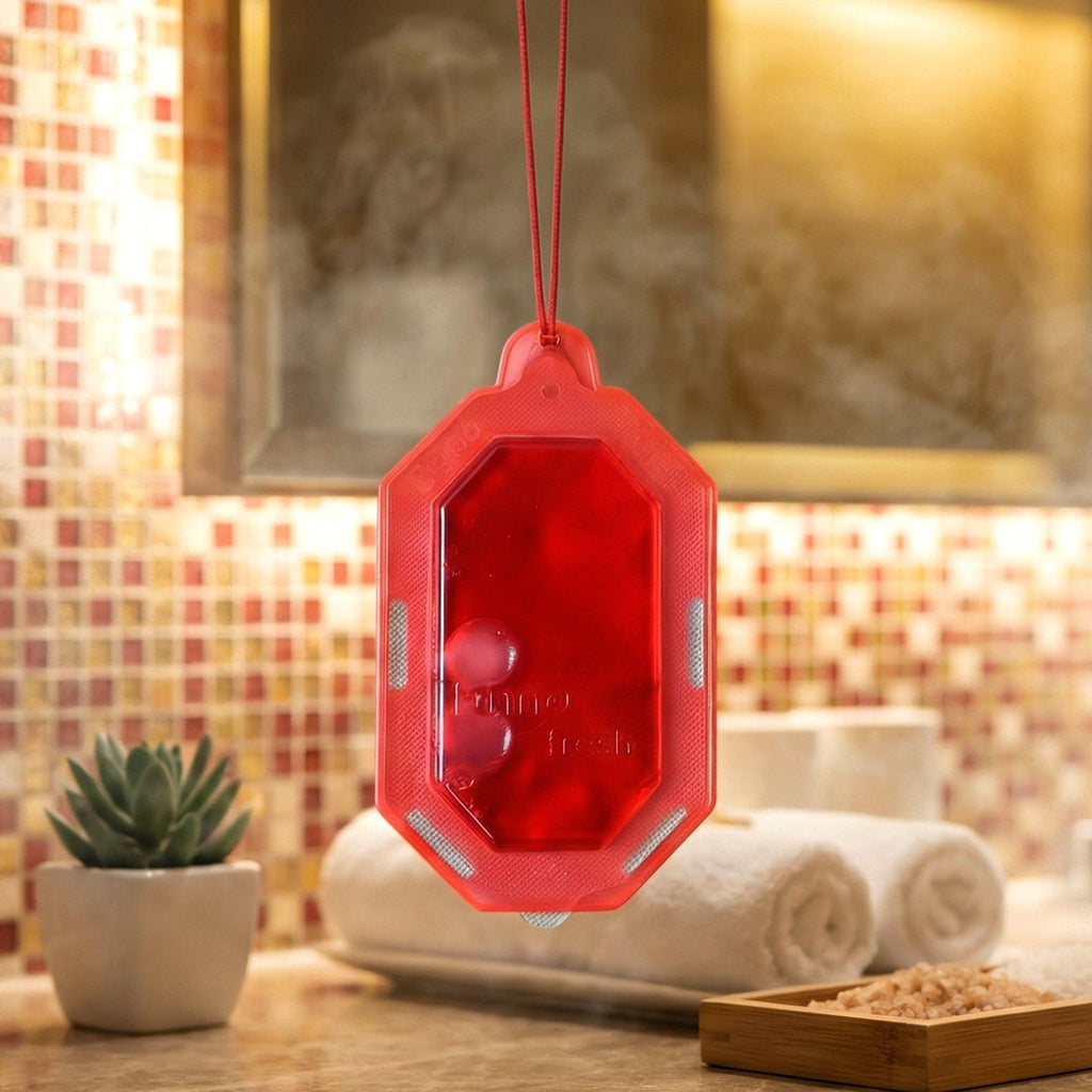 Close-up of Apple Berry gel air freshener container