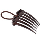 The smooth finish wide teeth of the Ponytail Comb designed for snag-free hair styling.