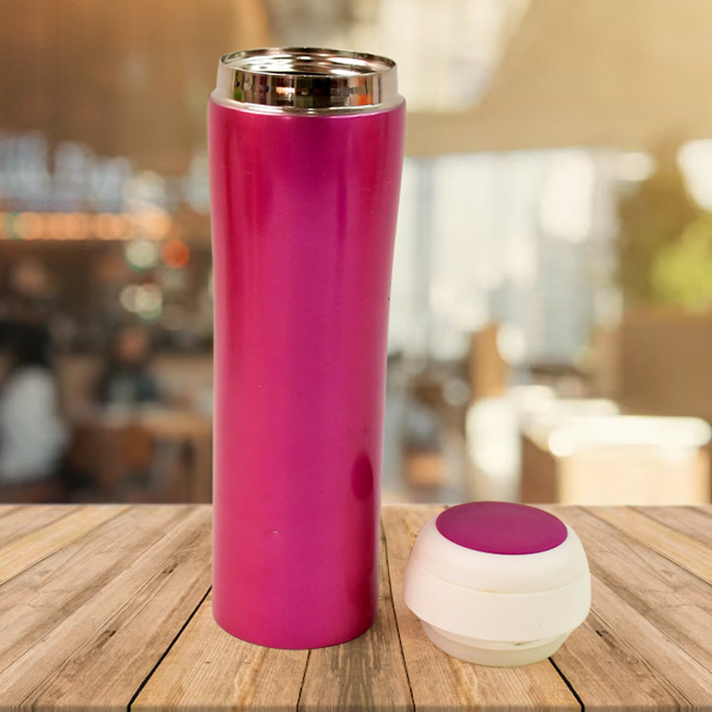 Leak-proof stainless steel travel water bottle ideal for beverages on the go