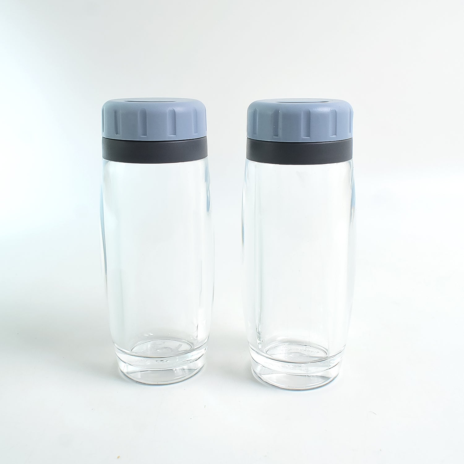 Apex acrylic spice dispensers with ergonomic flip-top lids for easy pouring of salt and pepper