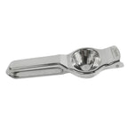 Manual citrus juicer with ergonomic handle and rust resistant finish