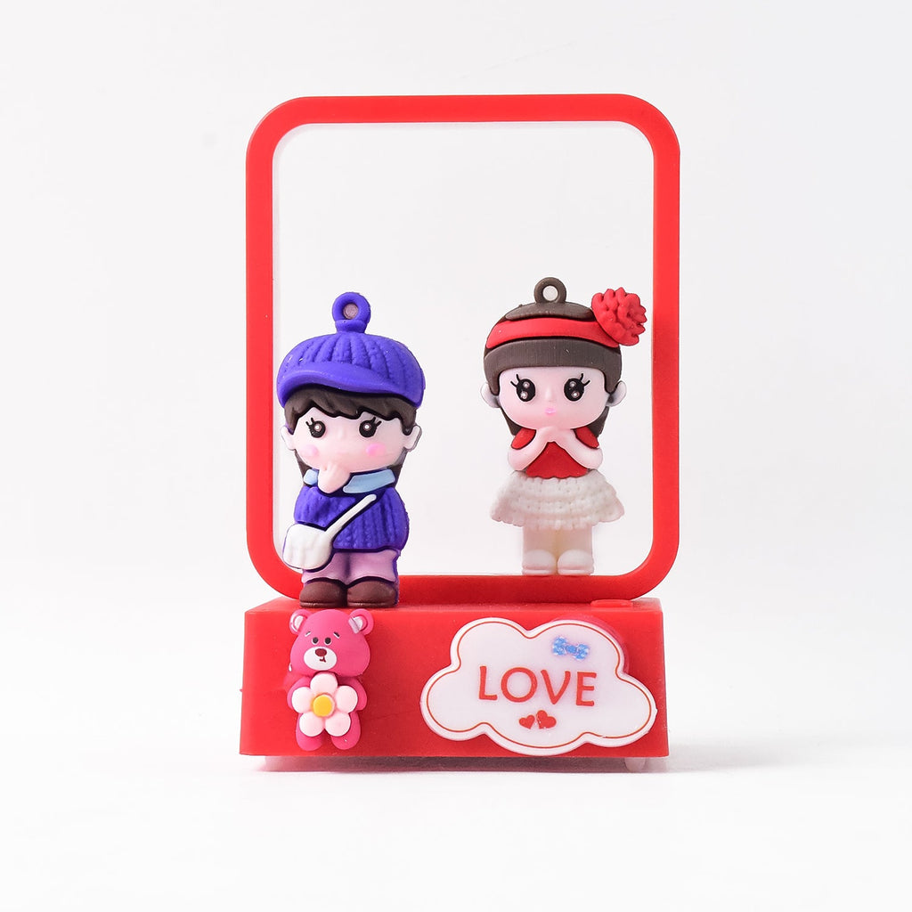 LED light showpiece of romantic couple figurine colorful soft glow