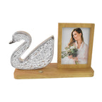 Decorative duck LED night lamp made of crystal with photo display