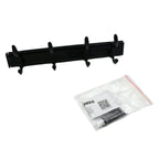 Side profile of the GlimmerHome wall mount coat hanger showcasing its compact design.