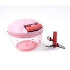 Detachable parts of hand-pull vegetable chopper easy to clean