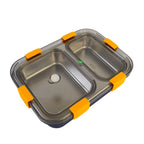 Durable stainless steel lunch box for daily meal storage
