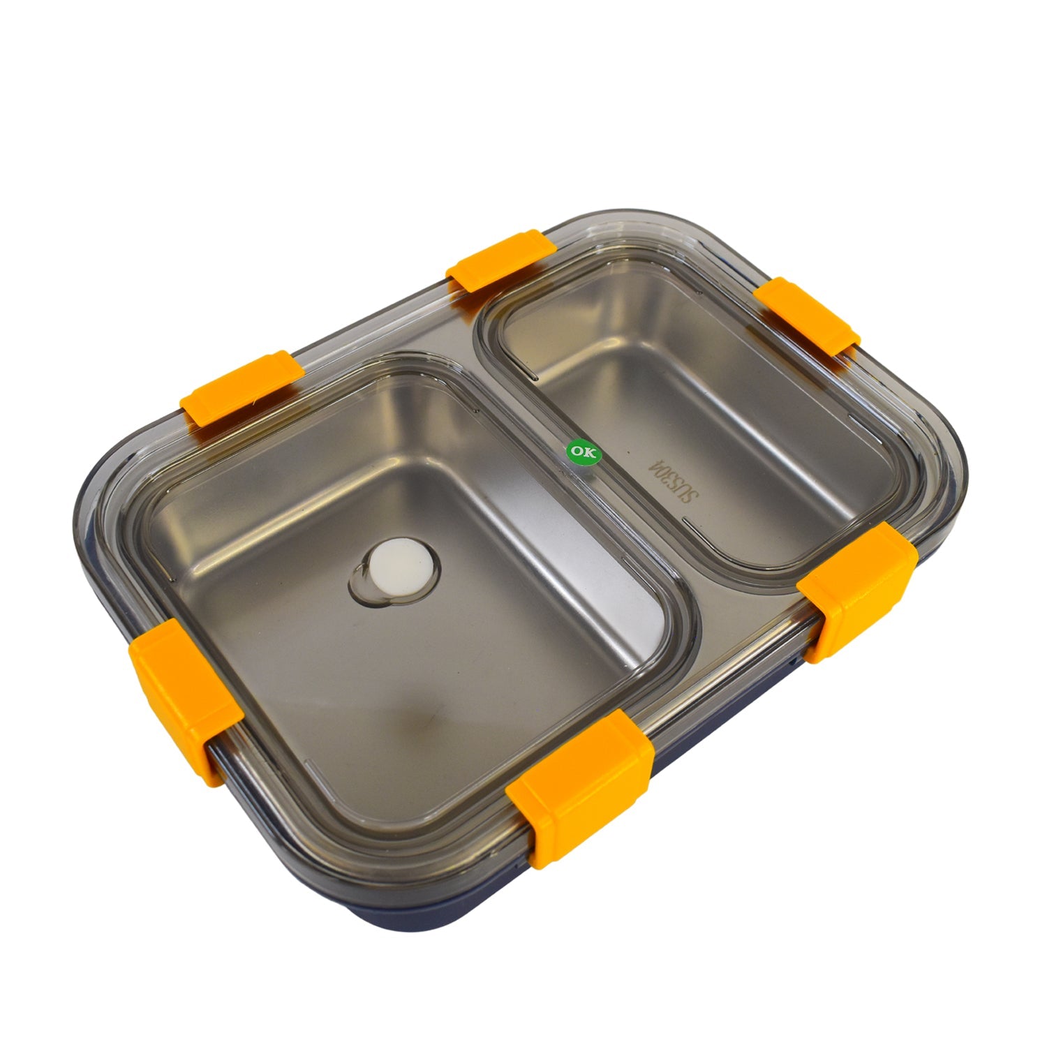 Durable stainless steel lunch box for daily meal storage