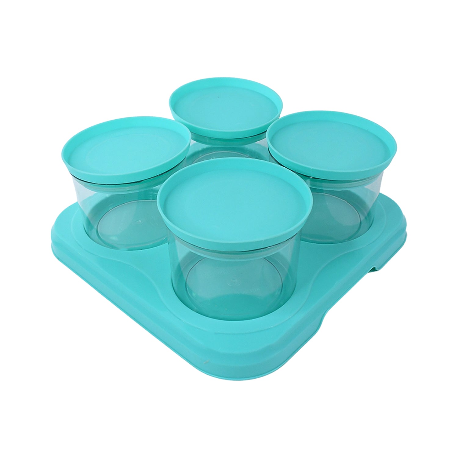 Top-down view of the Mukhwas Dani Set showcasing its compact design and organized storage for various items.