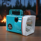 Comfort grip rechargeable LED torch for outdoor and household use