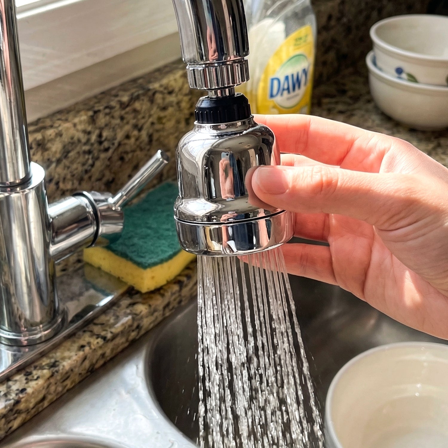 universal kitchen faucet aerator adapter compatible with standard faucets