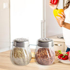 Oregano & Chilli Flakes Plastic Spice Shaker set featuring BPA-free body and easy pour lids