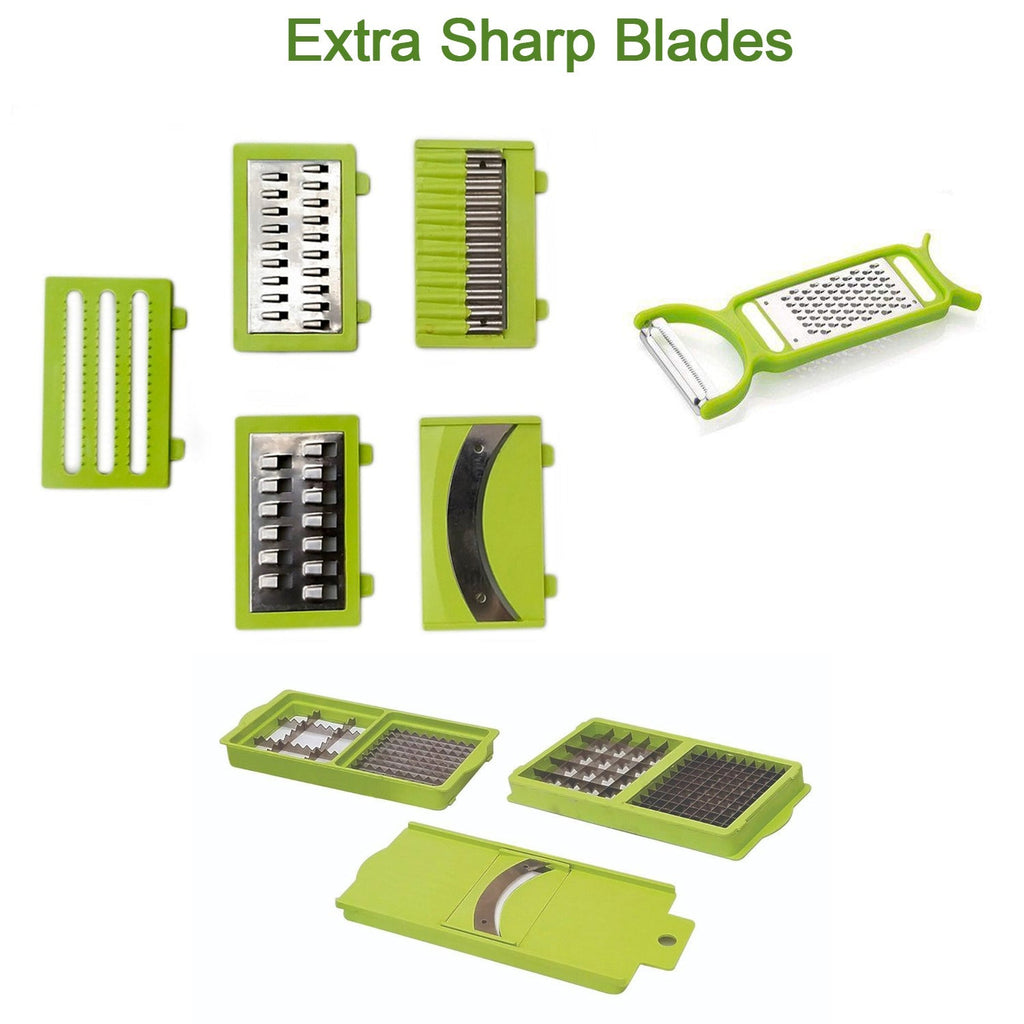 Ergonomic design of the Quickslice vegetable chopper highlighting its sturdy base.