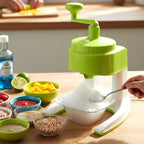 Kitchen ice crusher set including bowls and cups for drinks