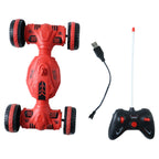 Remote control stunt car featuring high-speed balanced wheels