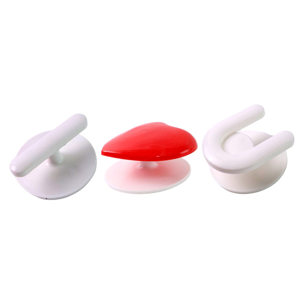 Assorted adhesive wall hooks for key, towel and accessory organization