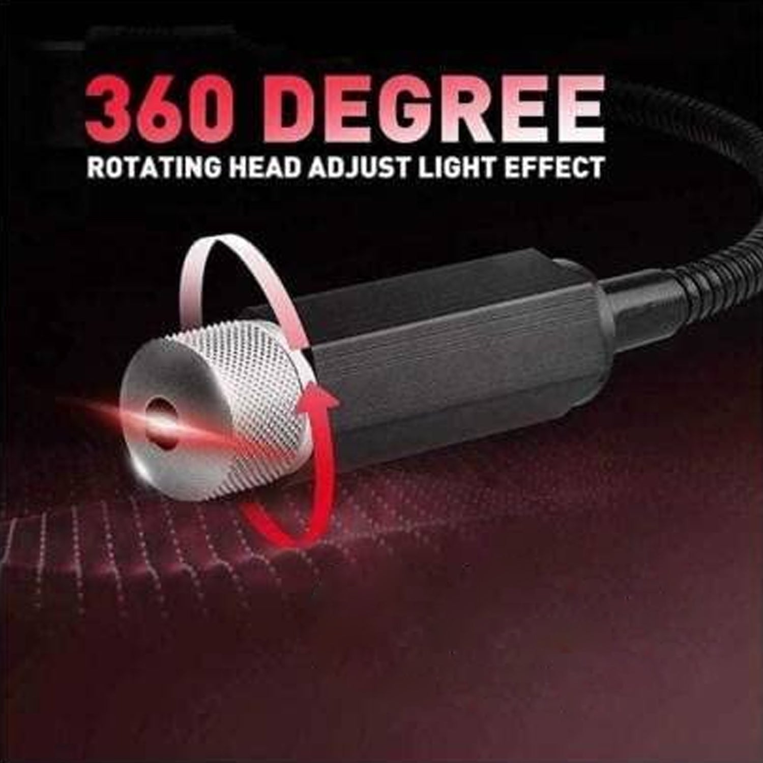 The compact night sky laser projector in its retail packaging.