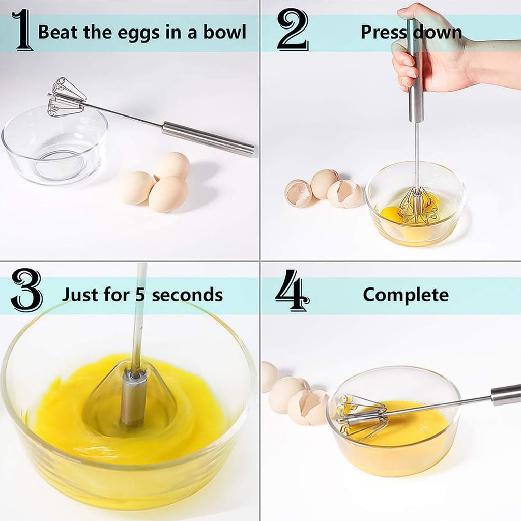 Ergonomic handle of the Konvex hand push mixer, designed for comfortable grip and easy operation.