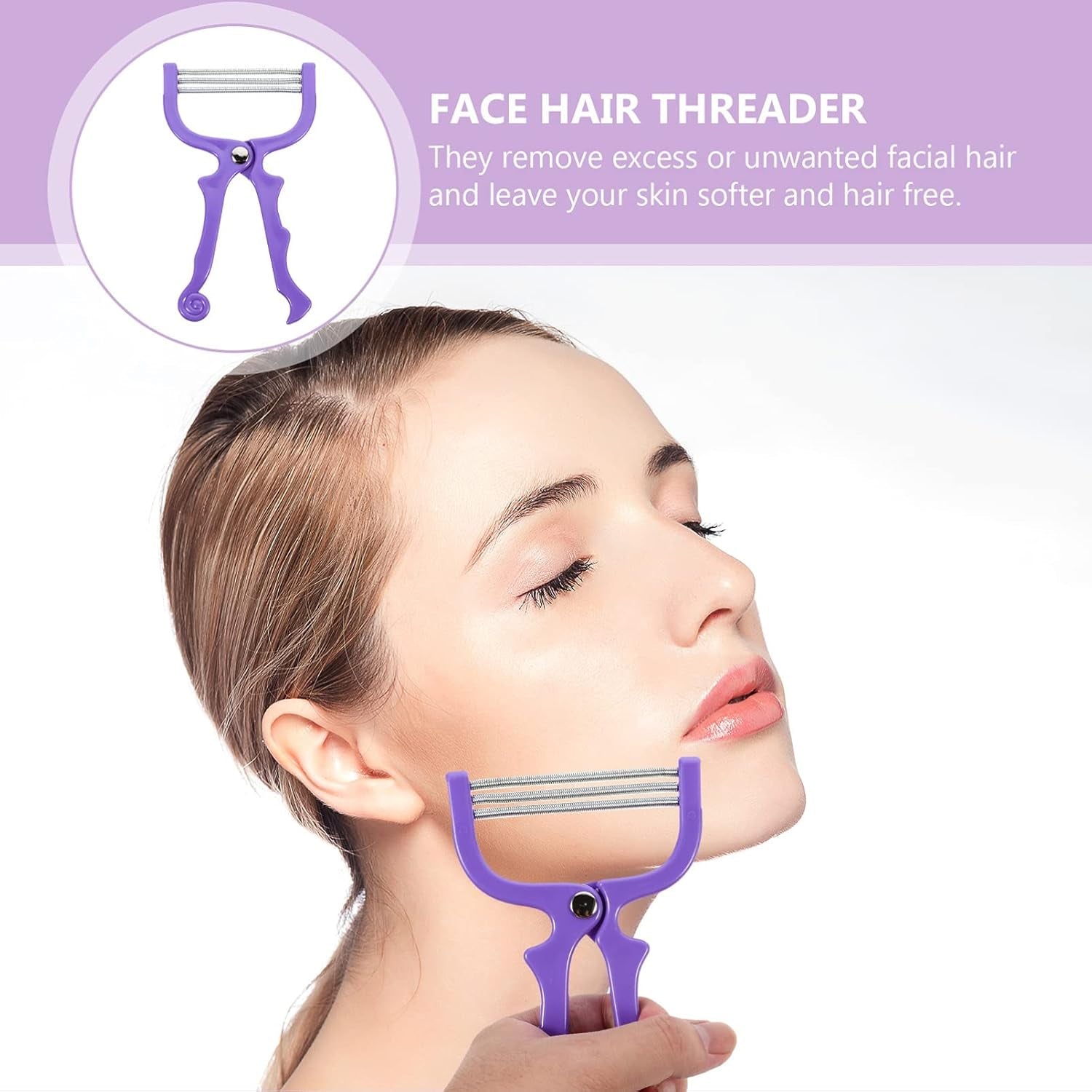 FlawlessThread Pro manual facial hair remover threading epilator tool