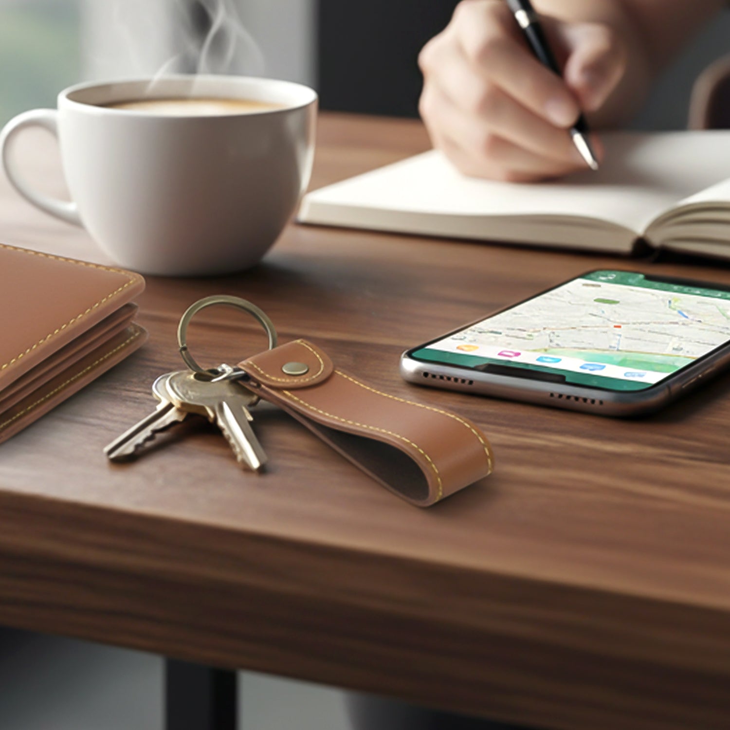 Keychain holder attached to wallet
