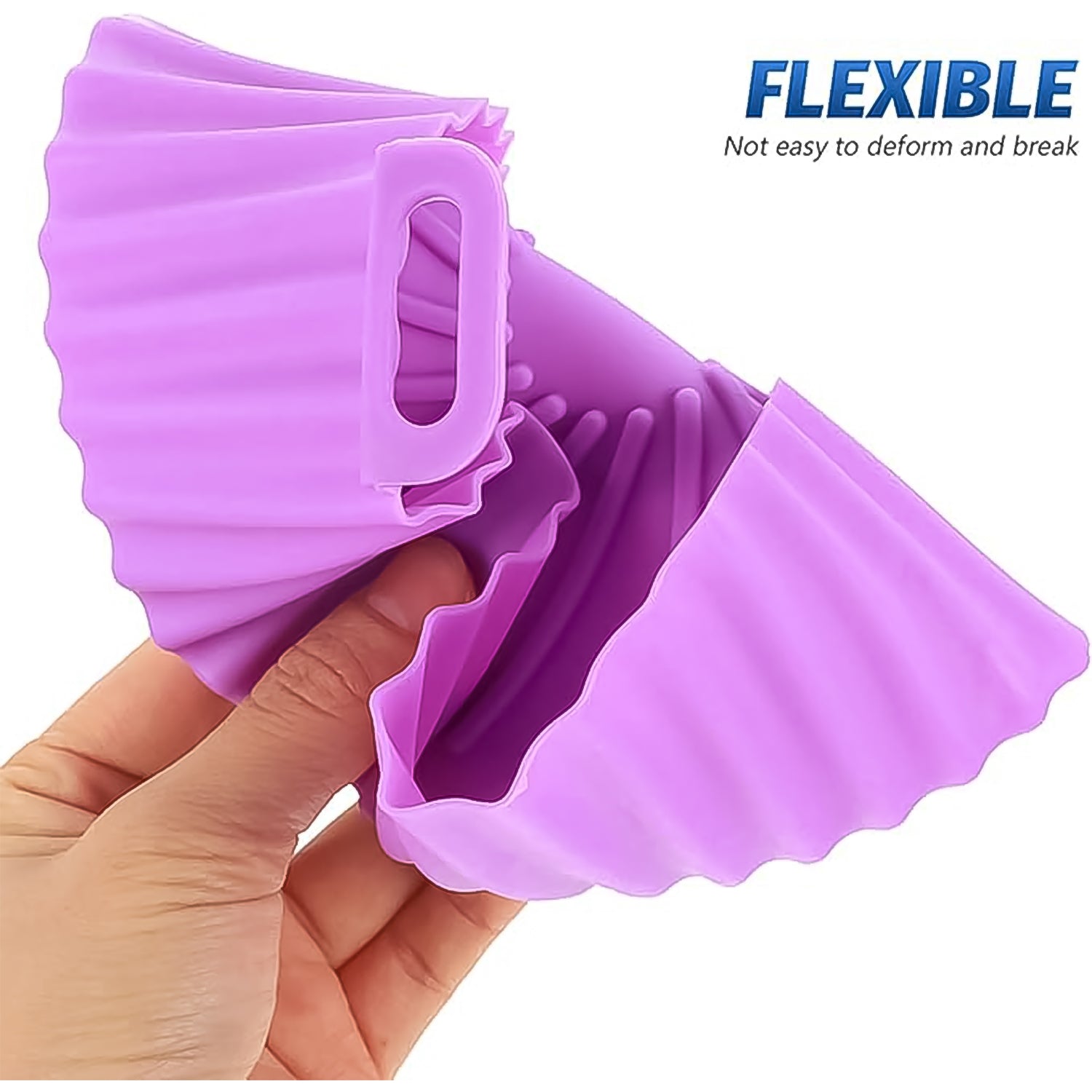 Flexible food safe silicone air fryer pot, designed for even heat distribution
