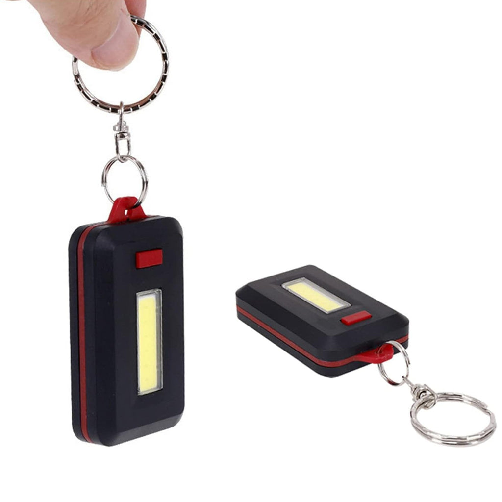 Close-up view of  compact LED keychain light