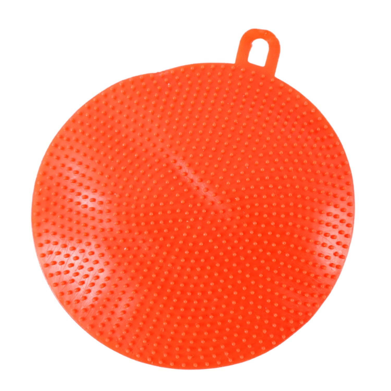 Soft touch red silicone sponge ideal for delicate glassware cleaning