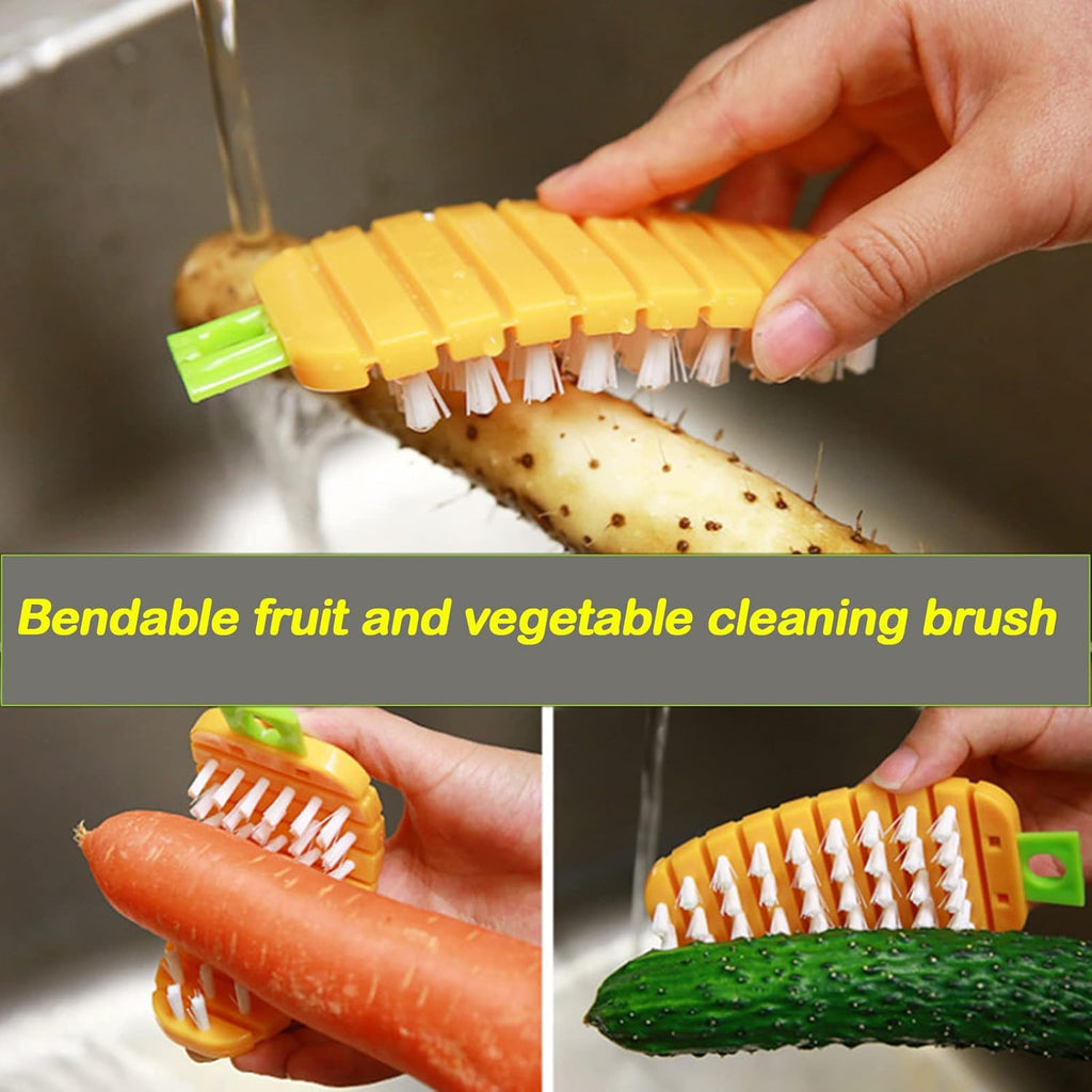 GreenGlow plastic cleaning brush for fresh fruits and vegetables