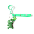 Pendant keychain featuring cute dinosaur charm