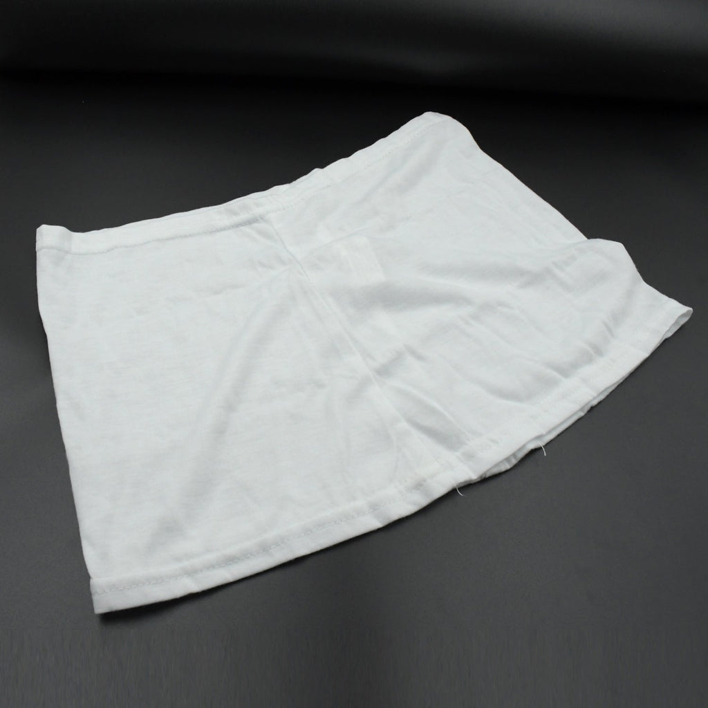 Women's high-waisted athletic skort front view in white.