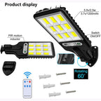 High-power LED solar light unit designed for outdoor use