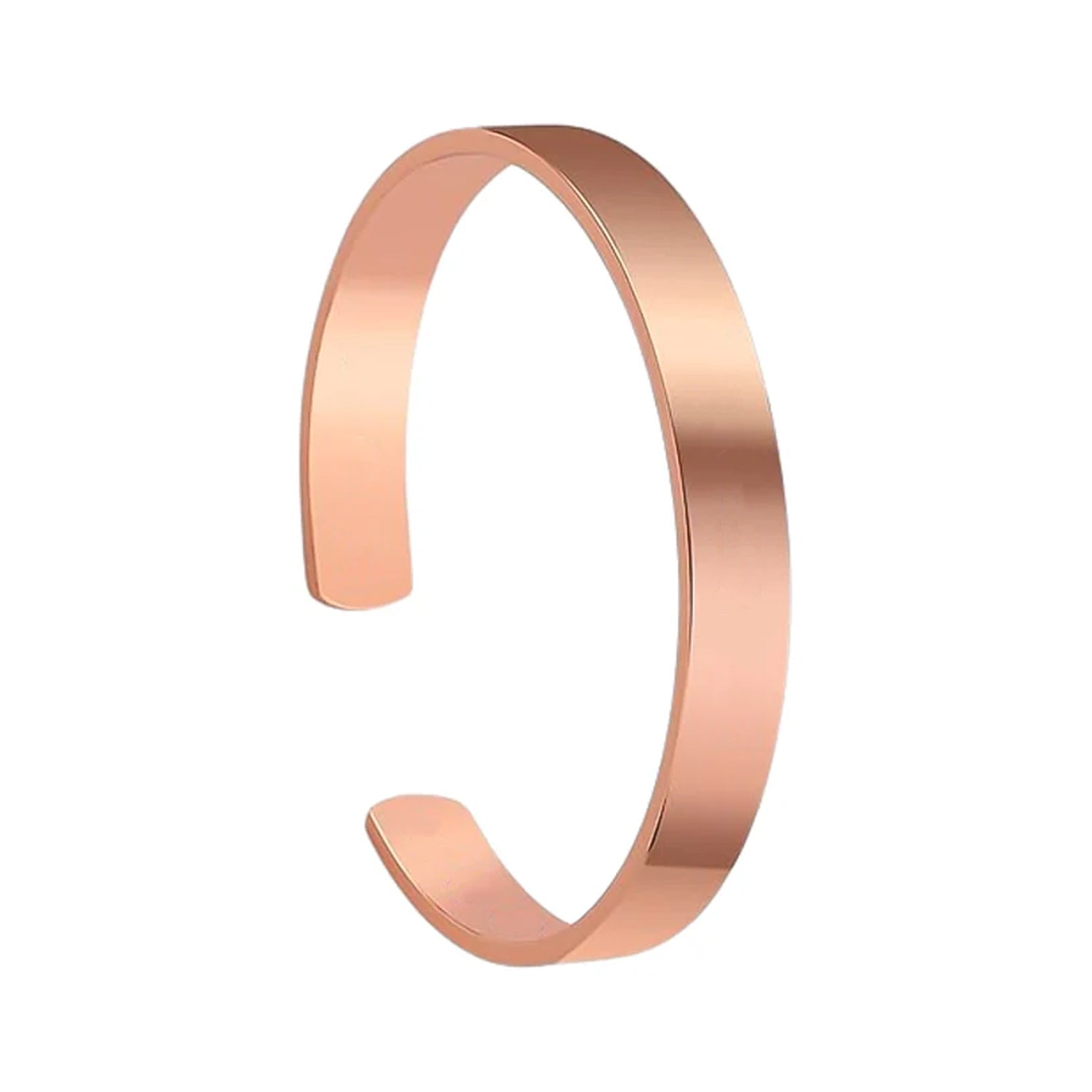 Elegant rose gold kada bracelet with sleek finish