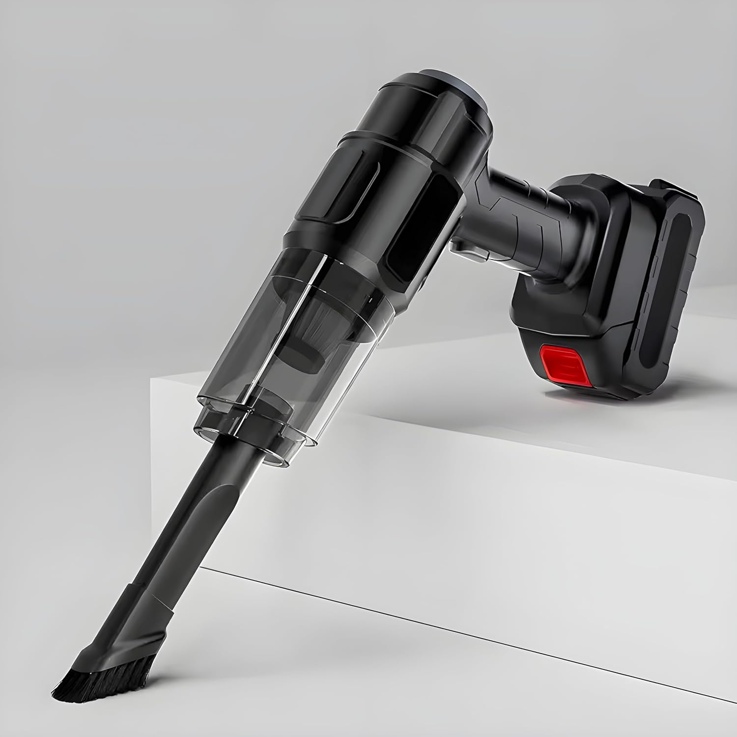 3-in-1 wireless vacuum cleaner demonstrating its powerful blower function for quick dust removal.