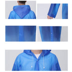 Foldable lightweight travel raincoat poncho for easy carrying on trips or daily use.