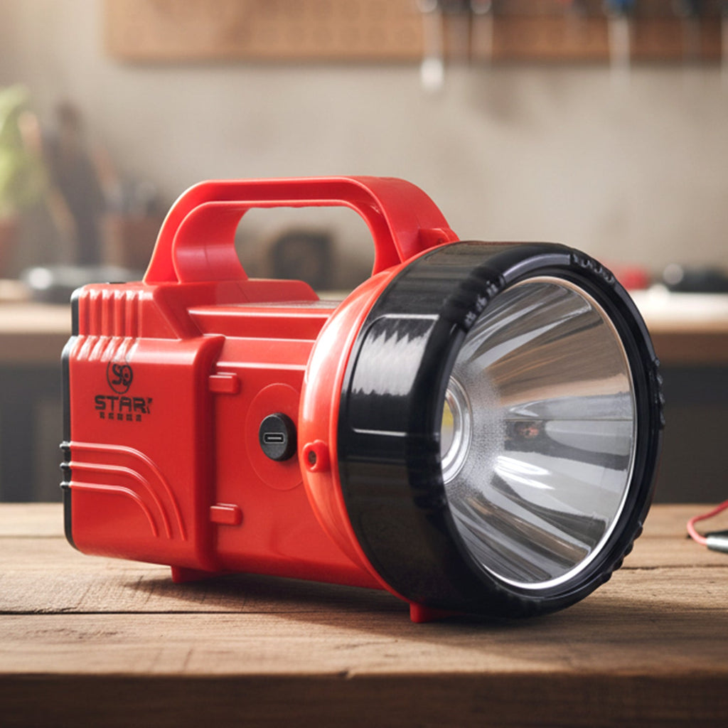 Close-up of OMEGA Torch Light showing LED