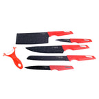 Partial view of 3-piece marble-coated kitchen knife set