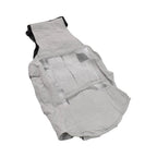 Front view of the empty ergonomic baby carrier, ready for use.