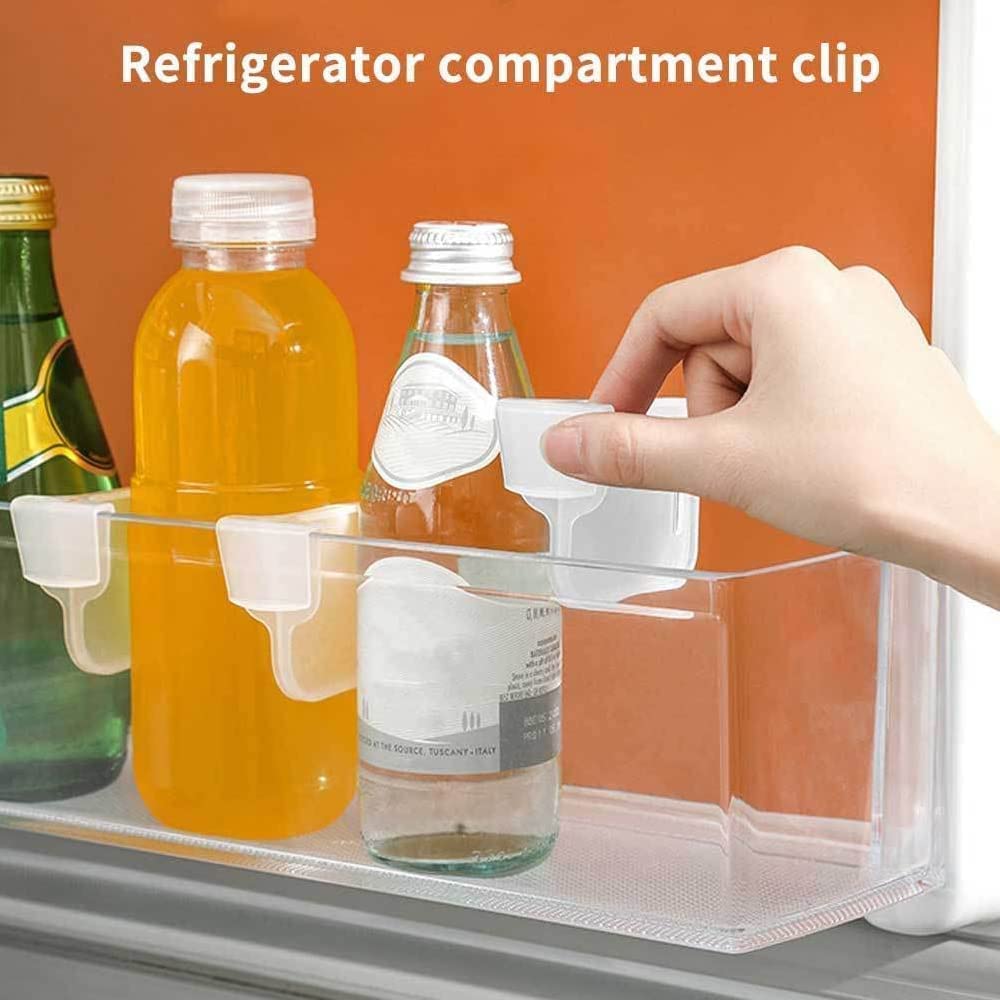 Space-saving plastic baskets for fridge and kitchen drawers