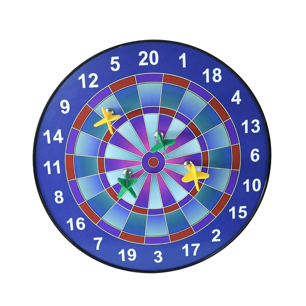 Secure aim with 4 colorful magnetic darts for indoor games