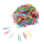 Bright coated paper clips in multiple vibrant colors for easy sorting