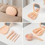 Professional mini makeup brush set with travel-friendly case