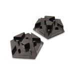 Compact portable plastic mobile stand with anti-slip base supporting smartphone
