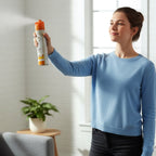 Long-lasting Arabian Breeze air freshener bottle.