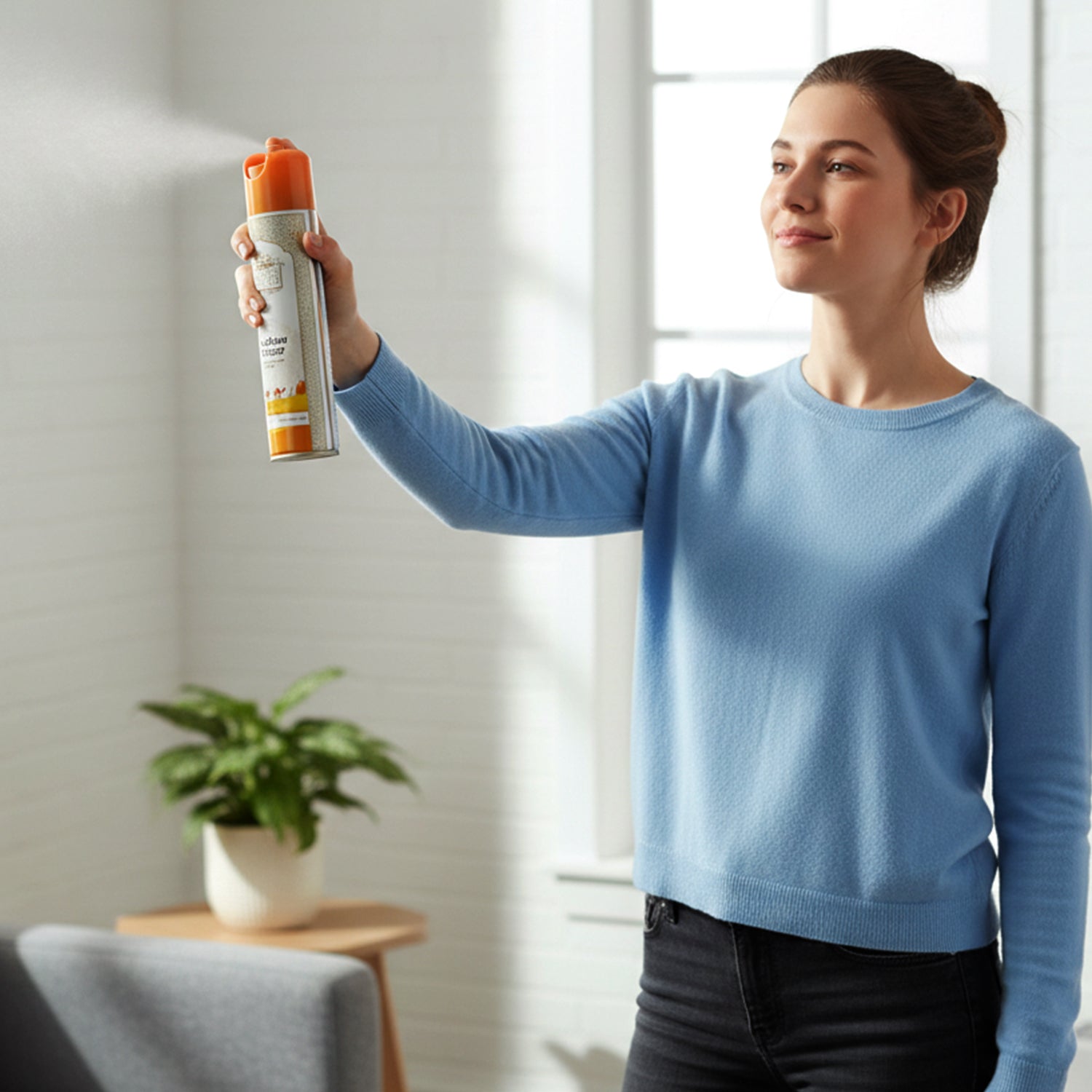 Long-lasting Arabian Breeze air freshener bottle.