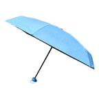 Close-up of the waterproof fabric of the 5-Fold Umbrella, demonstrating rain resistance.