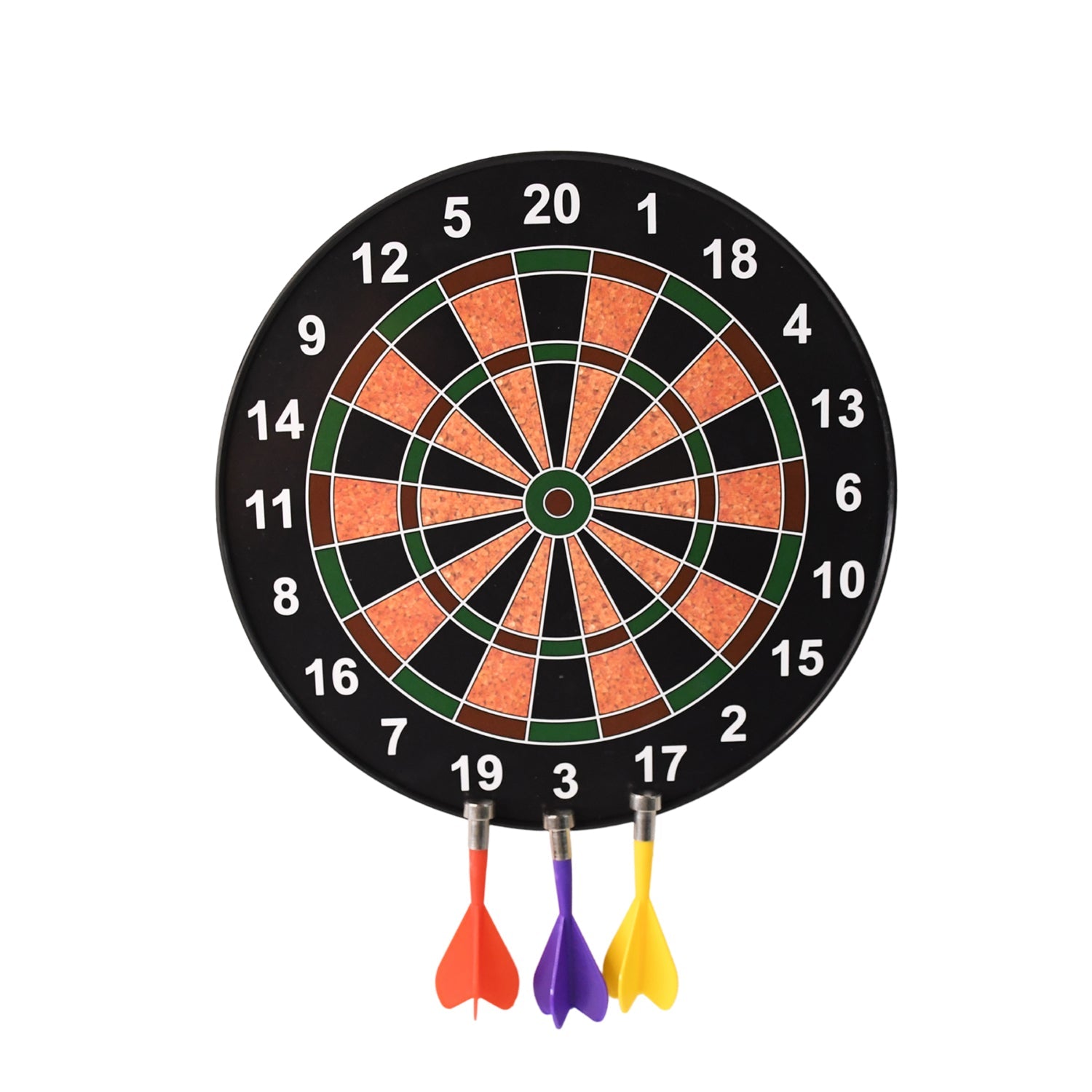 Child aiming a magnetic dart at the safe dartboard for kids