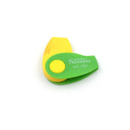A child's hand holding a fun Kids Spinner Eraser, promoting clean and creative use.