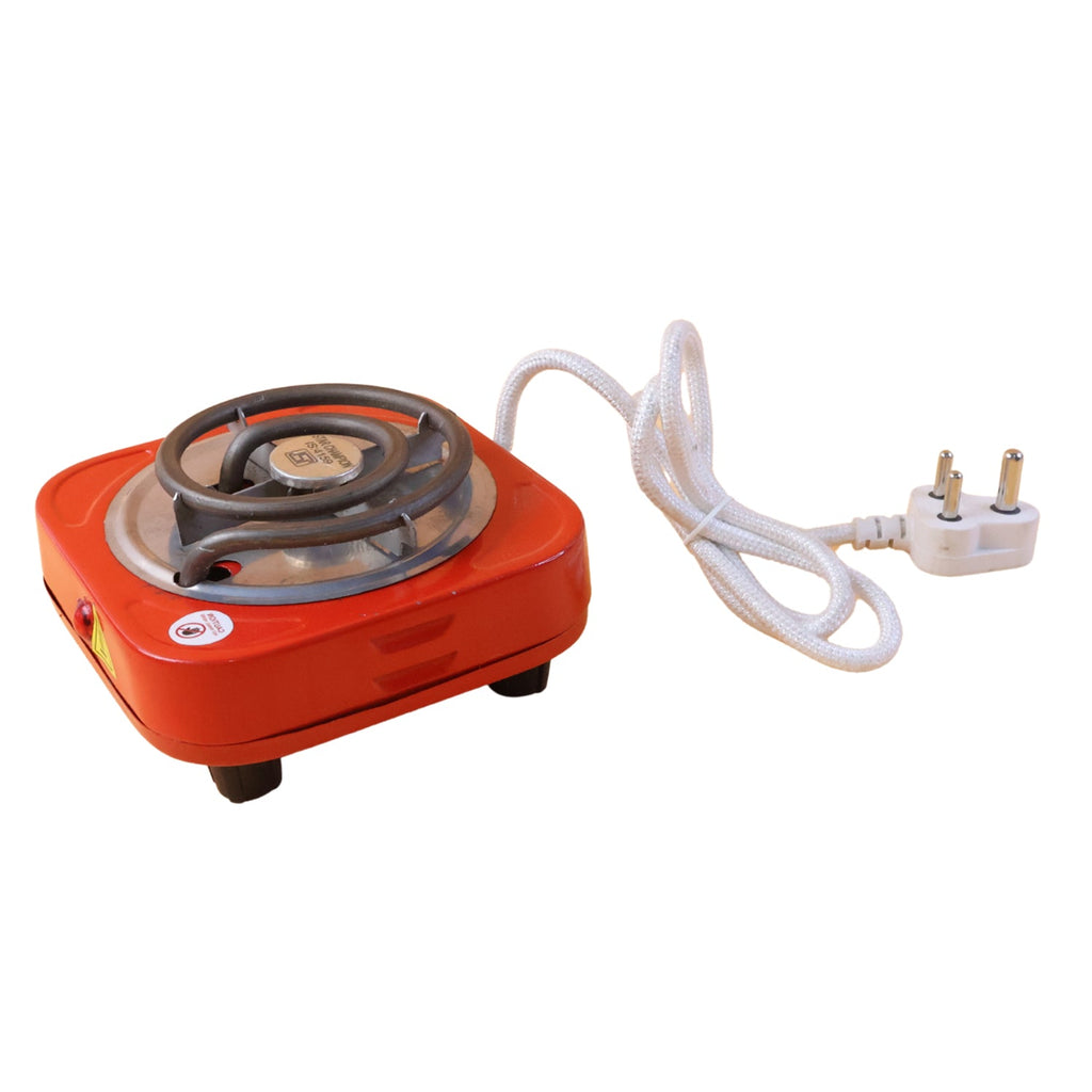 Electric coffee heating stove single burner for quick and compact use