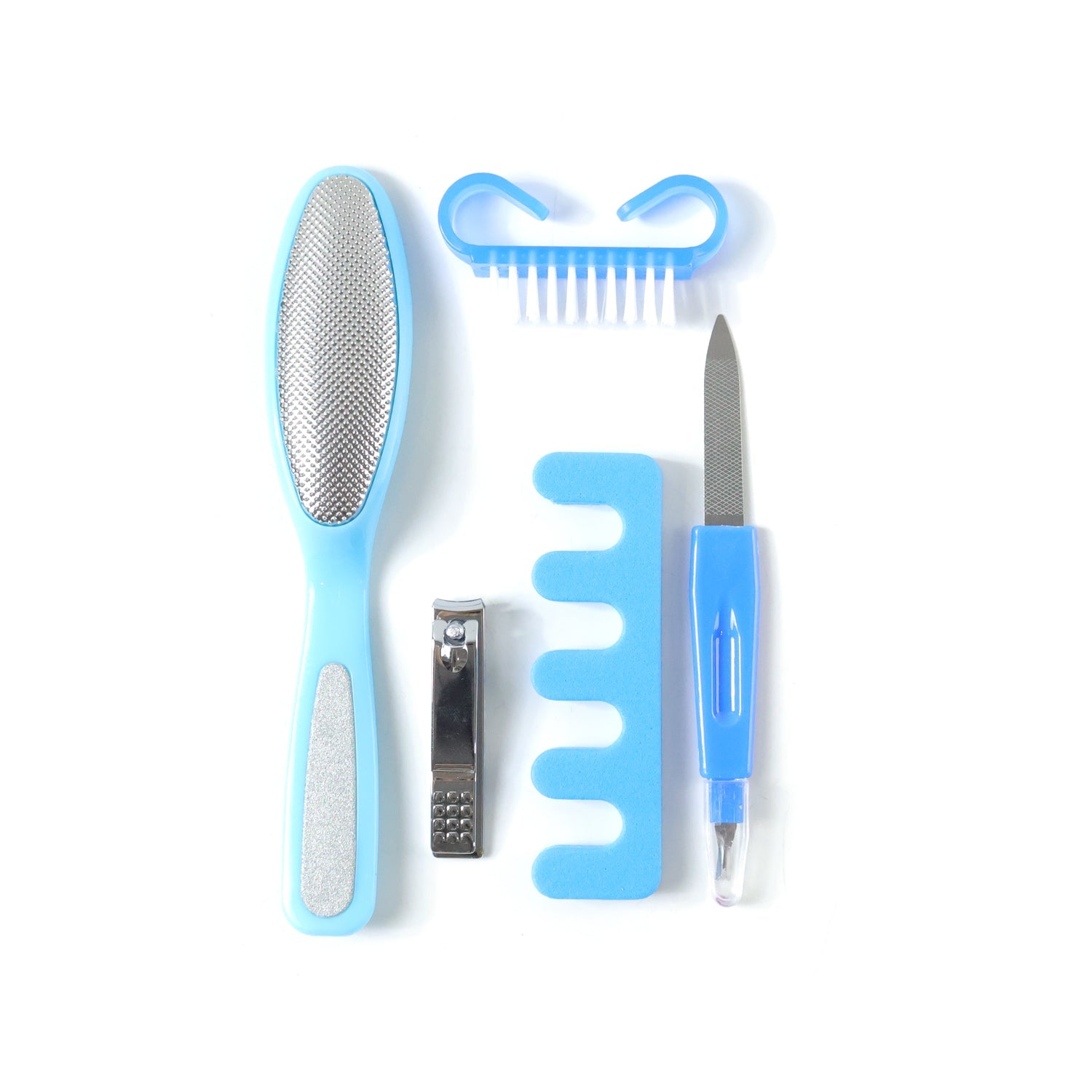Nail cleaning set components for hygienic foot and hand care