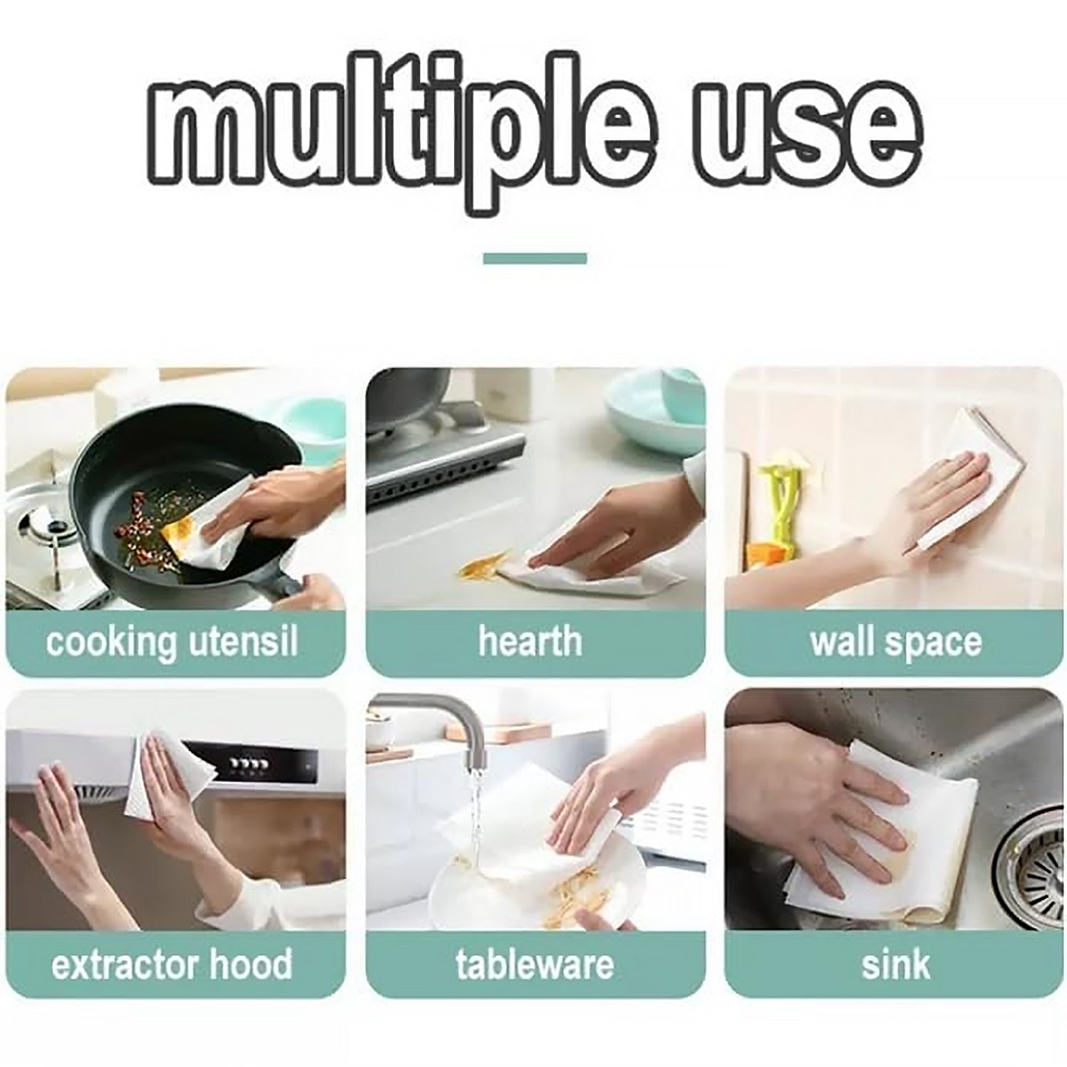 Kitchen cleaning wipe effortlessly polishing a glass surface, leaving it streak-free.